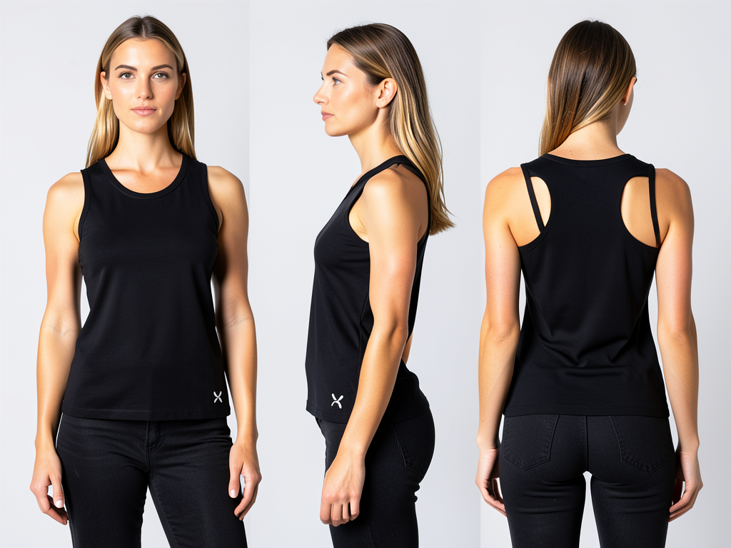 Women’s Black Sleeveless Tank Top